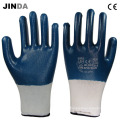 Guantes de trabajo de PPE revestidos con nitrilo (NW001)